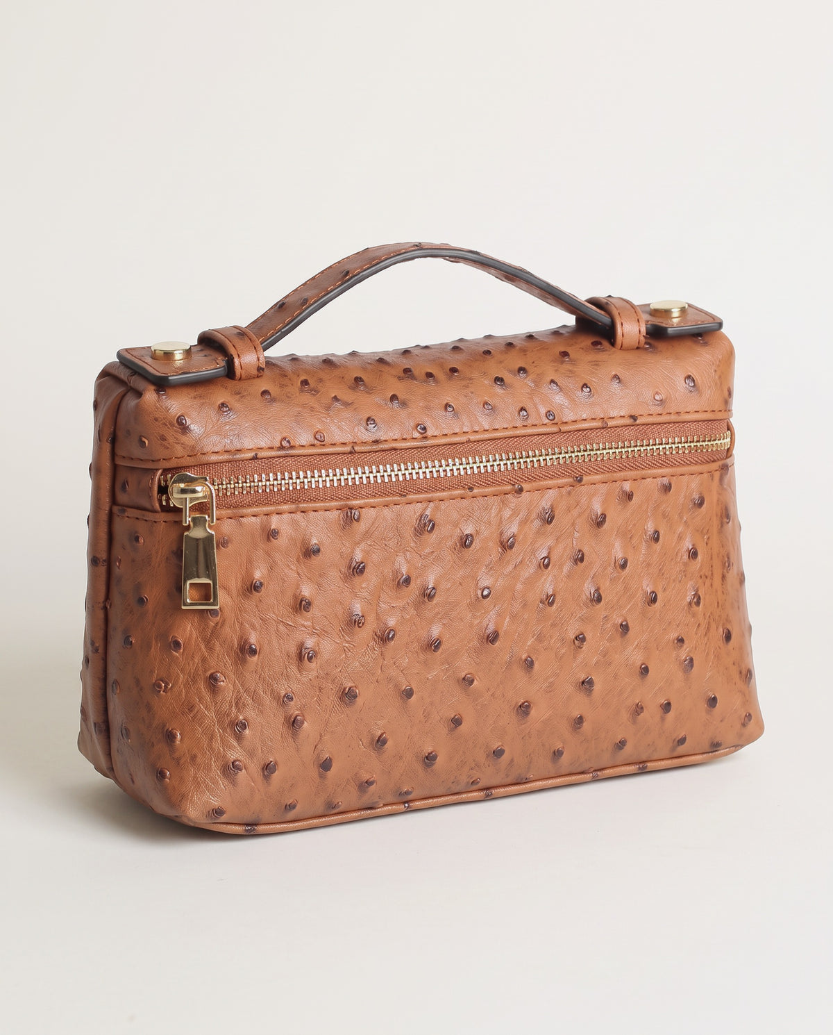 Amalfi Pocket Bag in ostrich brown