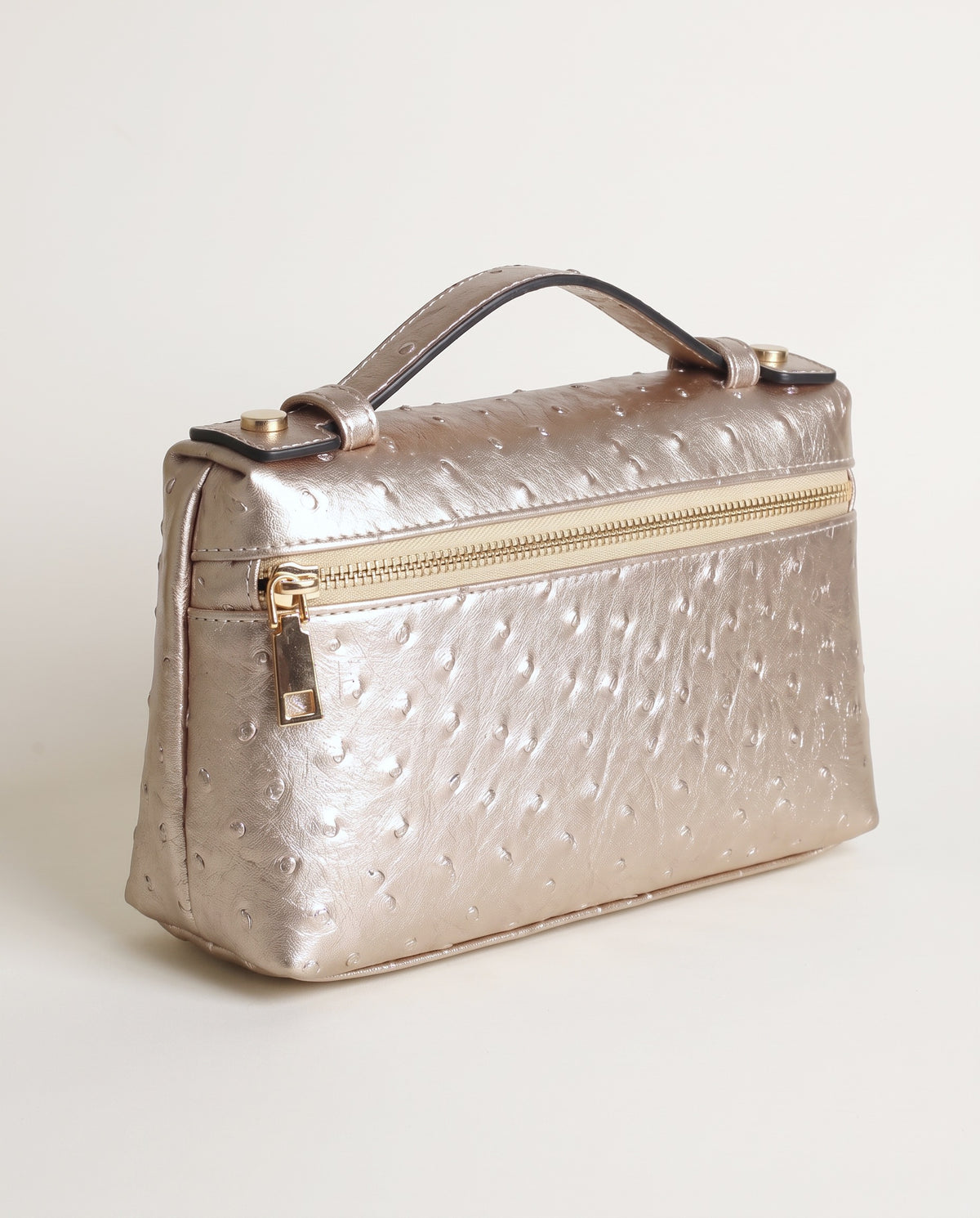 Amalfi Pocket Bag in ostrich gold