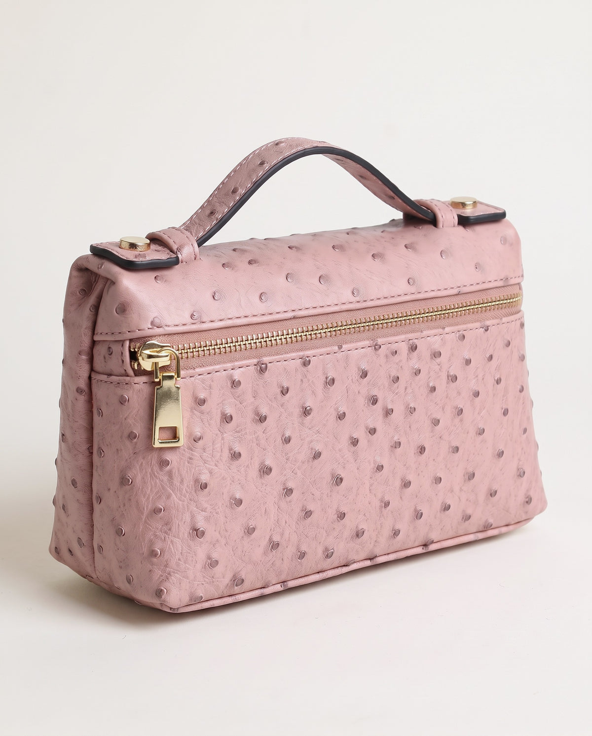 Amalfi Pocket Bag in ostrich powder