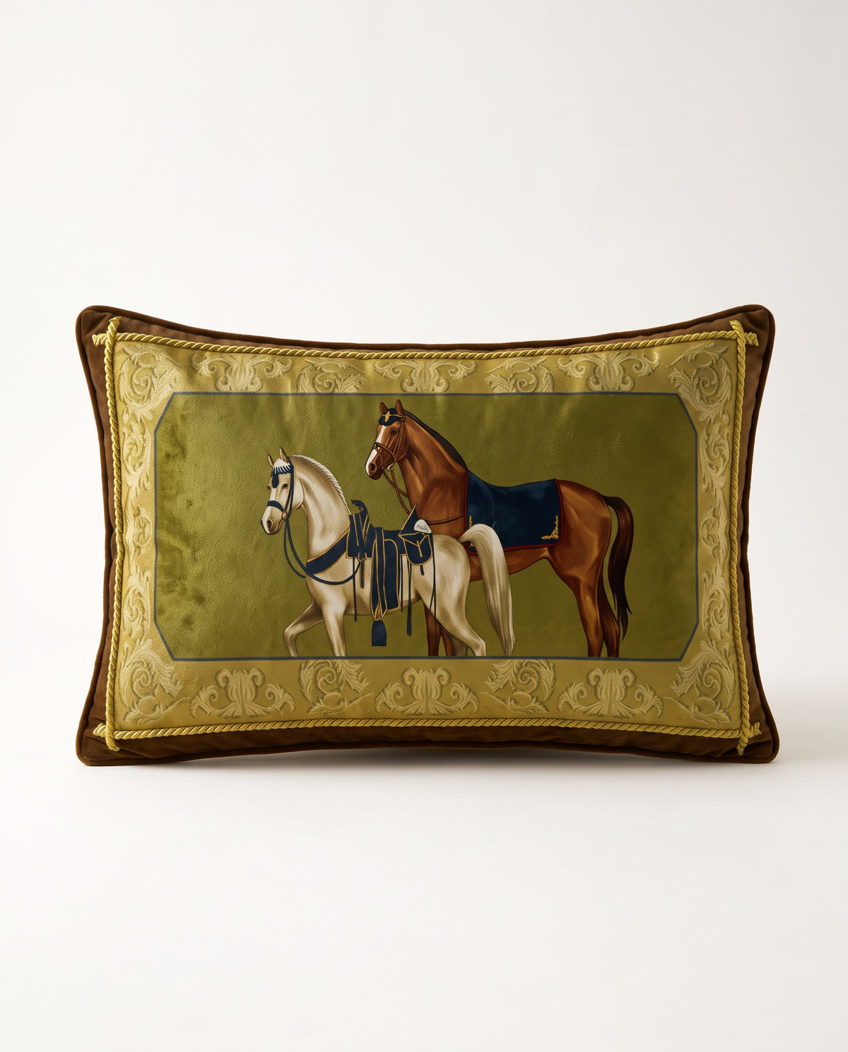 Stable Cushion in Green Horses