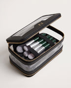 Monaco Clear Case open with brushes inside