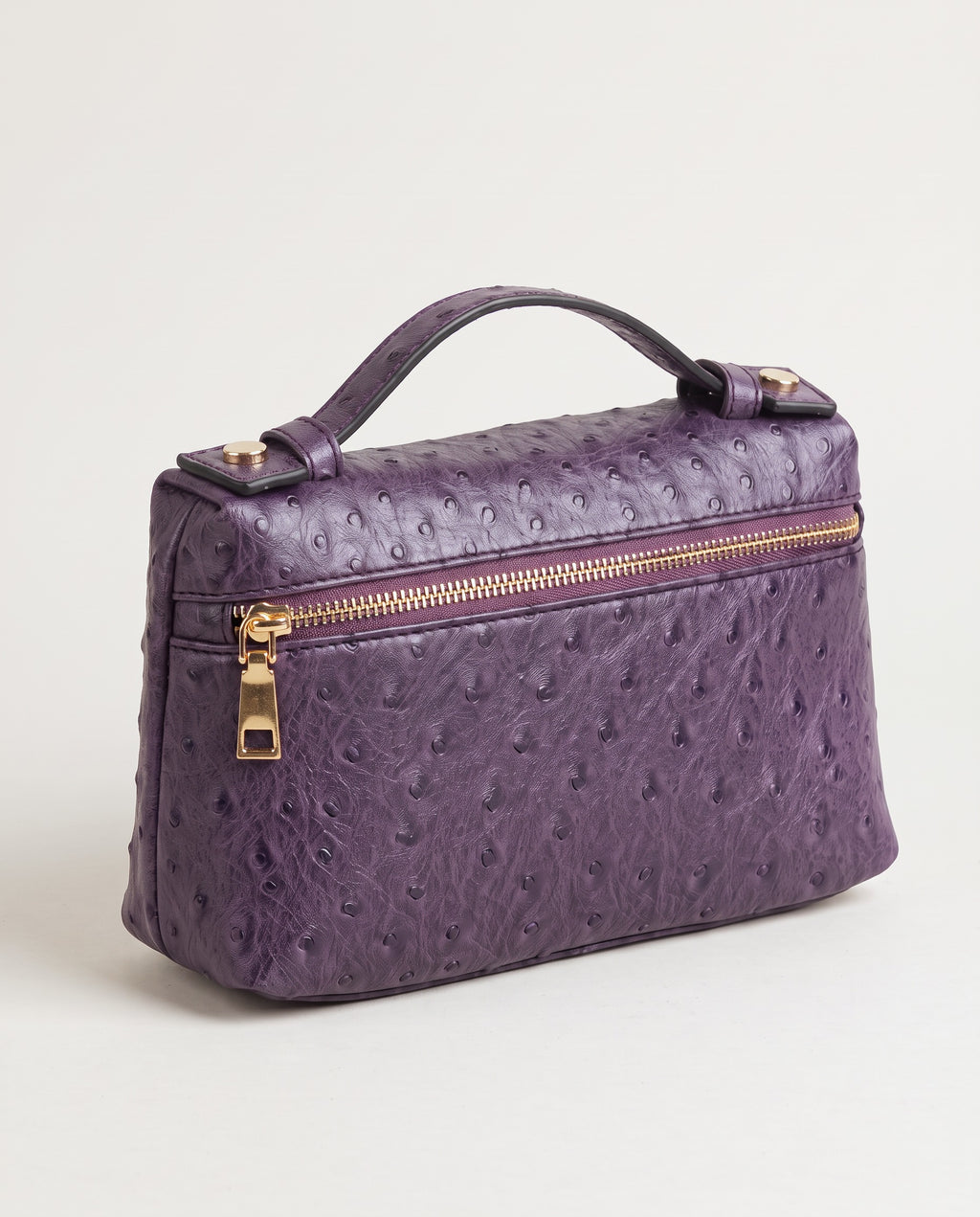 Amalfi Pocket Bag in ostrich purple