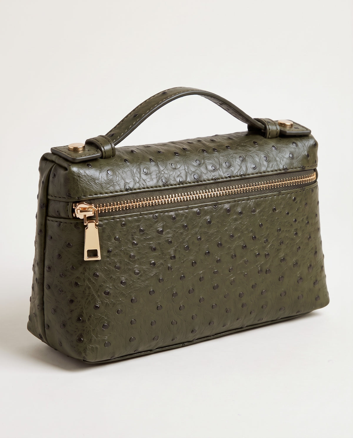 Amalfi Pocket Bag in ostrich olive
