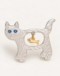 The Cat and Fish Brooch