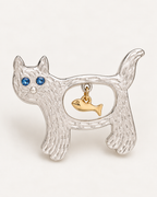 The Cat and Fish Brooch