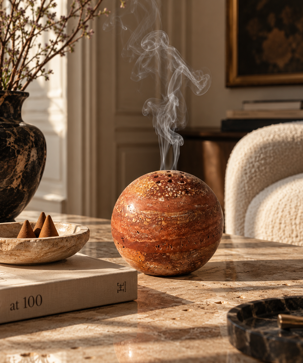 The Carrara Incense Sphere