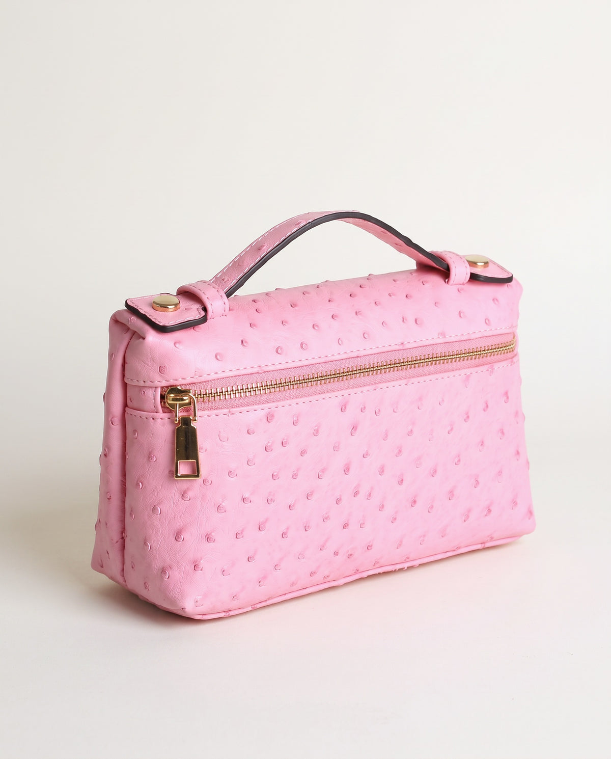 Amalfi Pocket Bag in ostrich pink