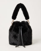 Kitzbühel Bucket Bag in black mink fur