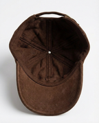Brown baseball cap on a white background