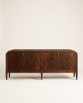 The Mayfair Sideboard in flame mahogany, front view