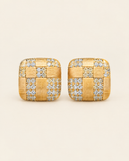 The Portofino Earrings in Checkerboard