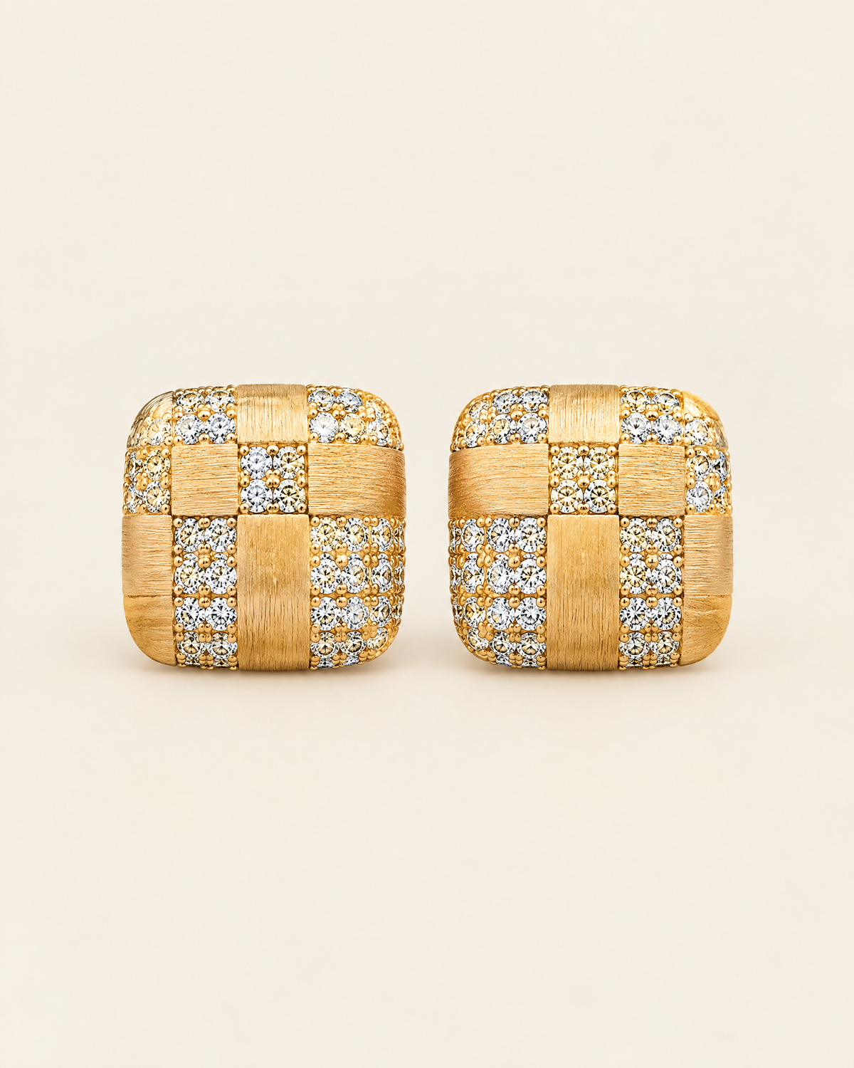 The Portofino Earrings in Checkerboard