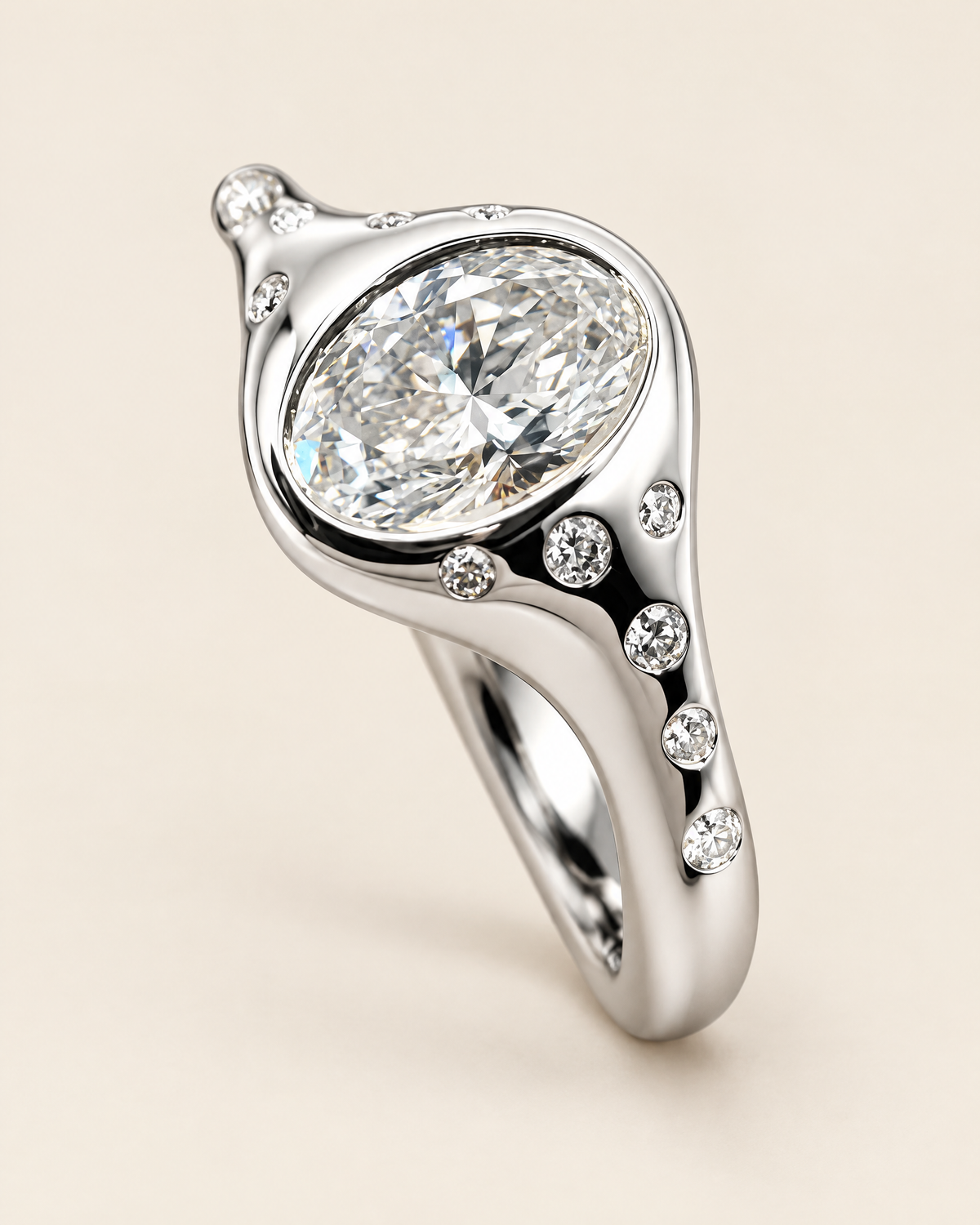 The Orbit Ring in platinum
