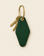 The Motel Key Ring in green