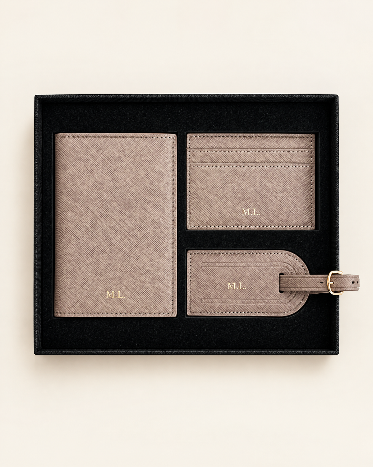 The Grand Voyage Travel Set in Cross-grain Khaki