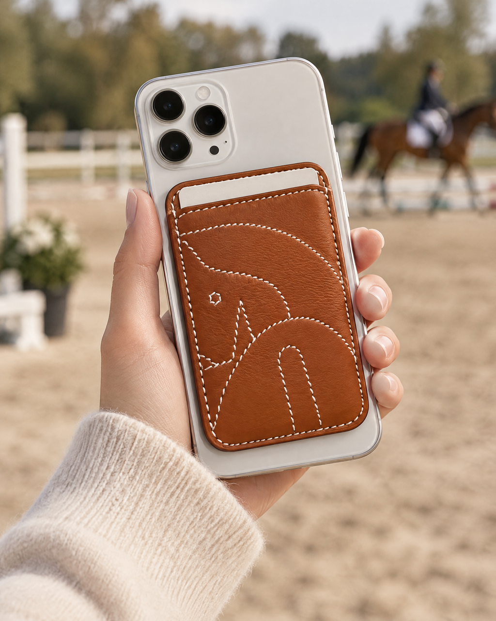 The Gallop Card Holder, styled