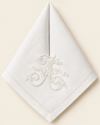 The Belle Époque Napkin, White