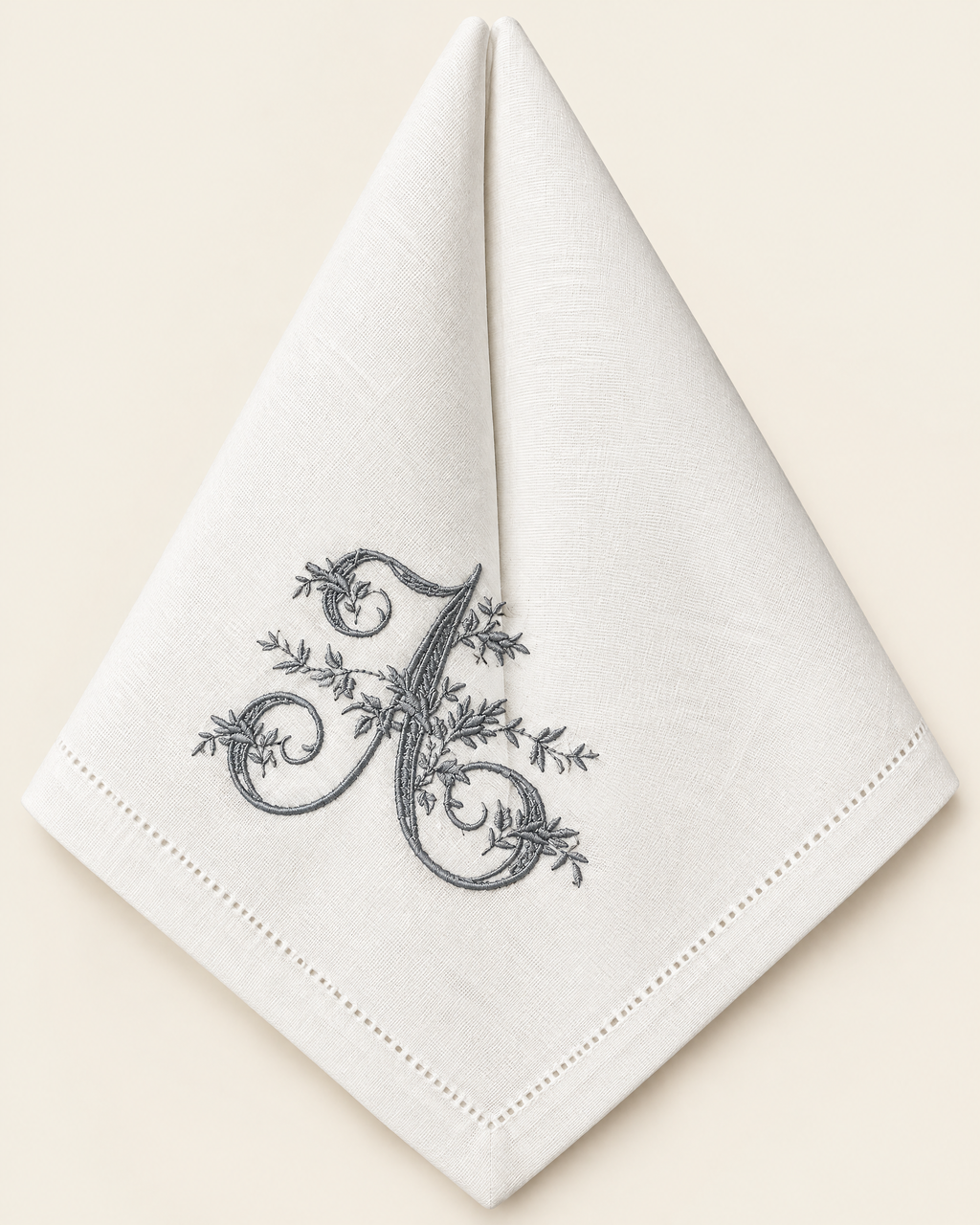 The Belle Époque Napkin, Pewter