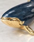 The Nantucket Whale, close-up of the gold-tone head