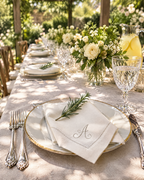 The Soirée Napkin at a summer garden lunch