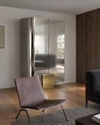 The Mercury Cabinet in a minimal living room with oak panelling