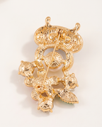 Back of the brooch showing the pin and safety clasp