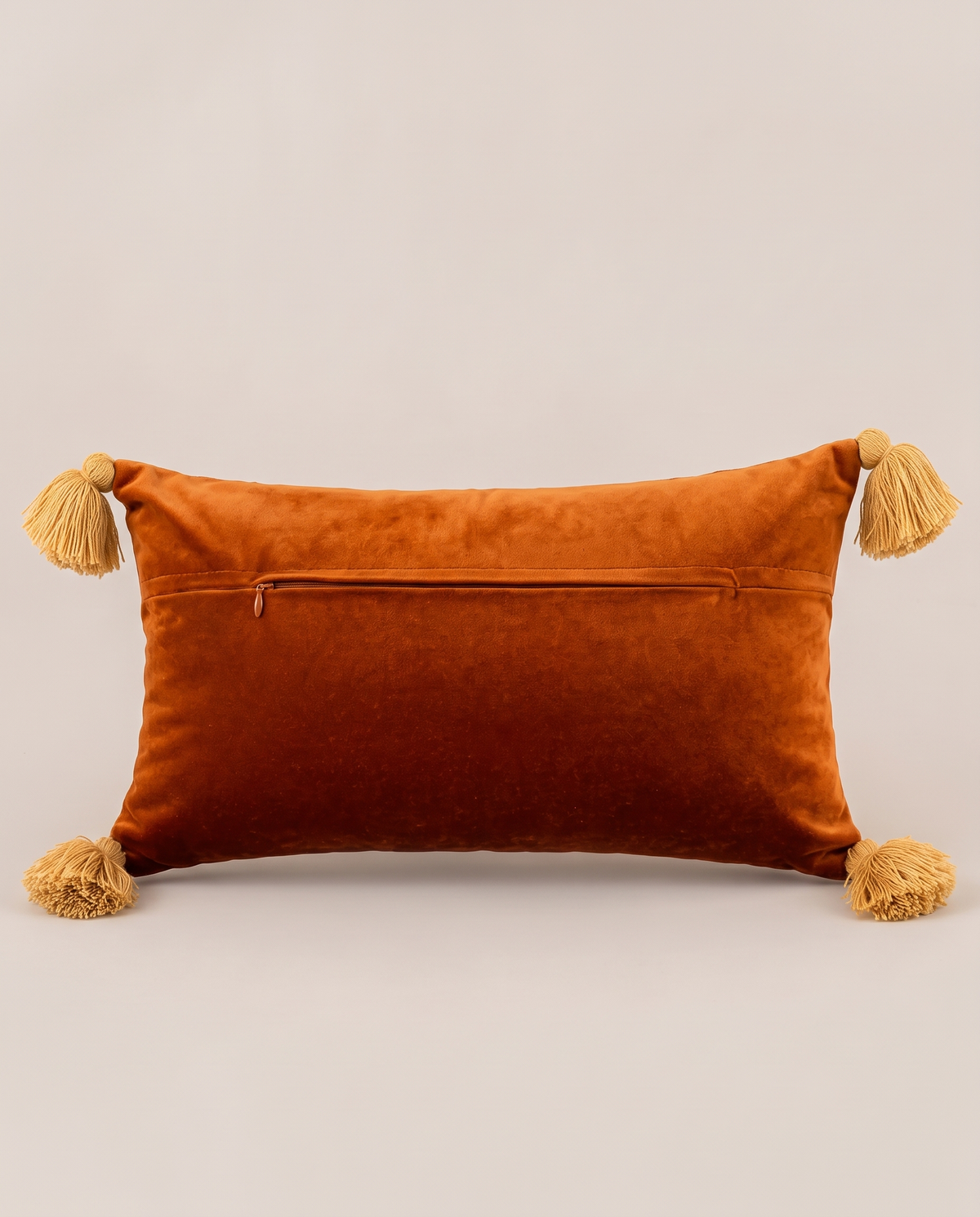 Back of the cushion with hidden zip
