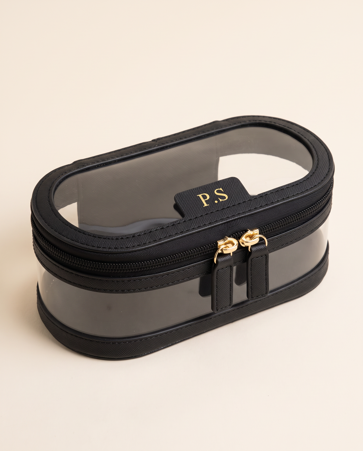 Monaco Brush Case in black shown at an angle