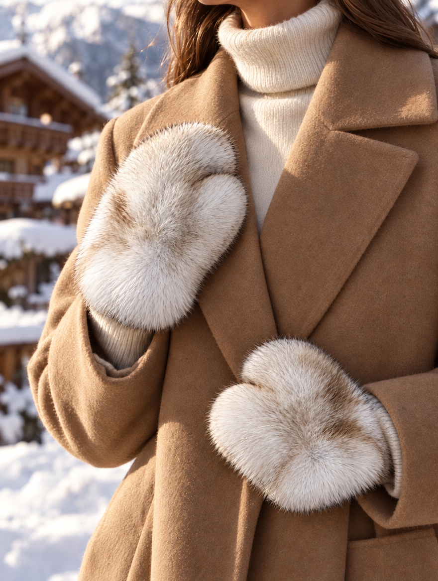 The St. Moritz Fur Mittens