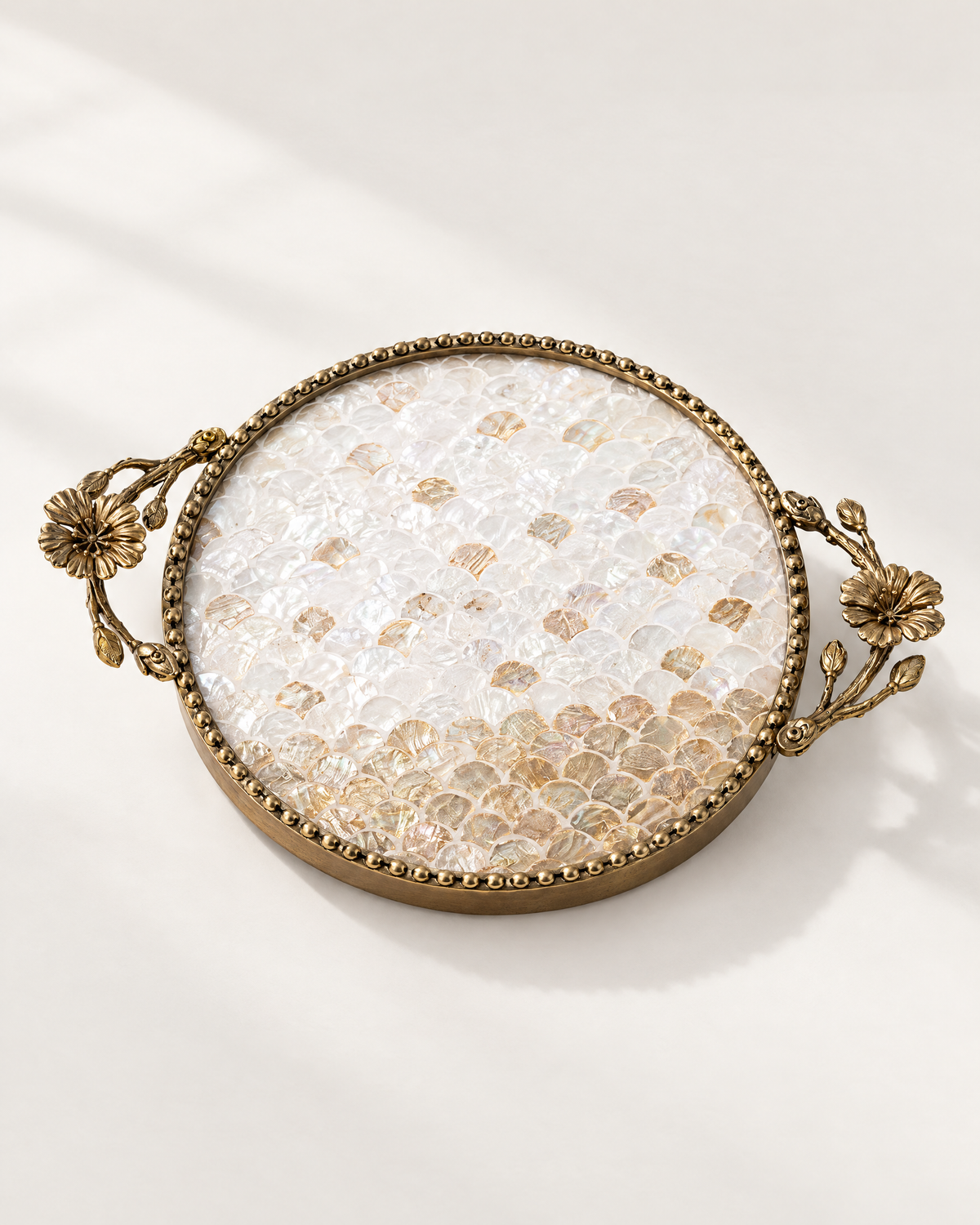 The Positano Tray in Ombré mother of pearl