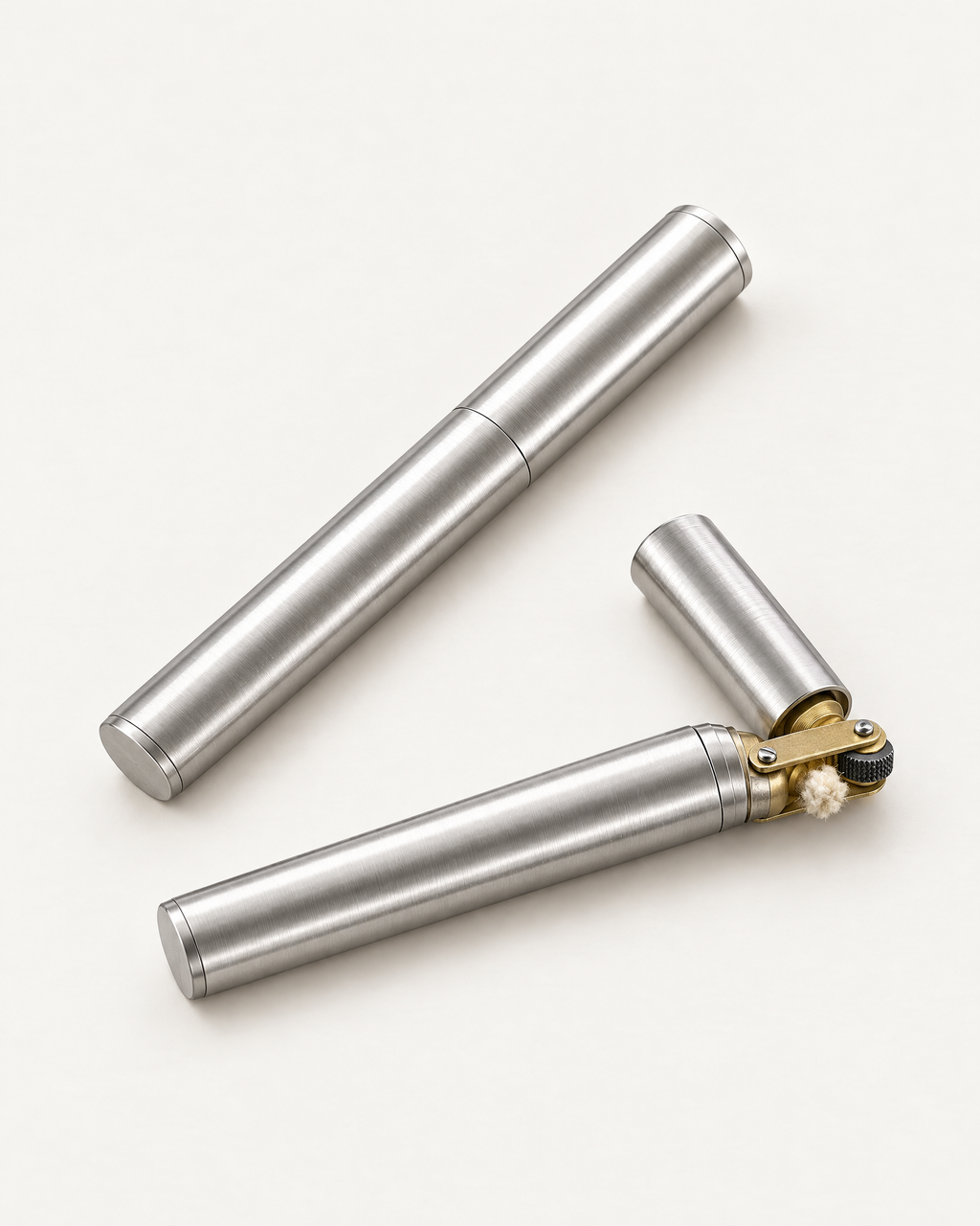 The Piccadilly Lighter in silver stainless steel